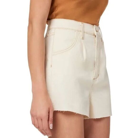 Joe's The Pleated Short High Rise Weightless Natural Size 31 shorts ￼ - Picture 1 of 9